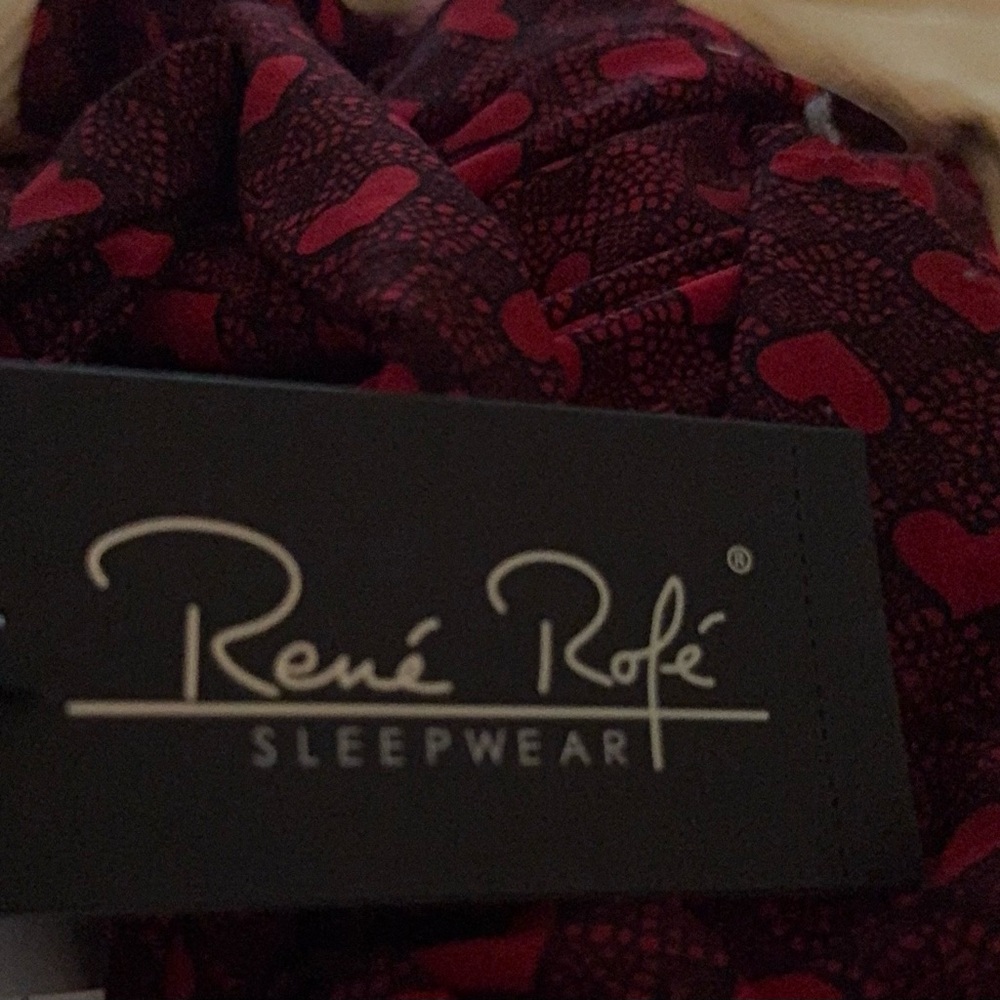 Heart Patterned Red Women's Robe - Picture 2 of 10
